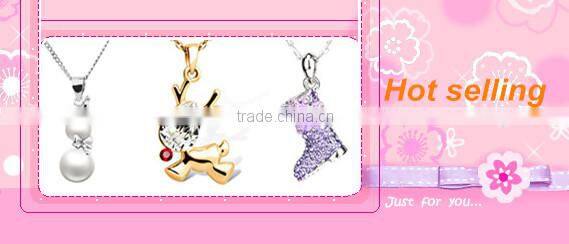 2015 Latest design simple and generous 925 sterling silver yellow gold plated zirconia pearl necklace for ladies