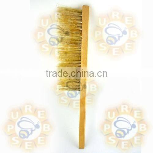 Double row bee bristle brush for beekeeping cleaning bee brush