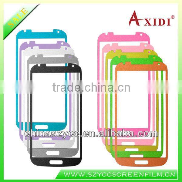 For Samsung S4(I9500) Colourful Good Quality Factory Manufacture Fashion Leather Screen Protector