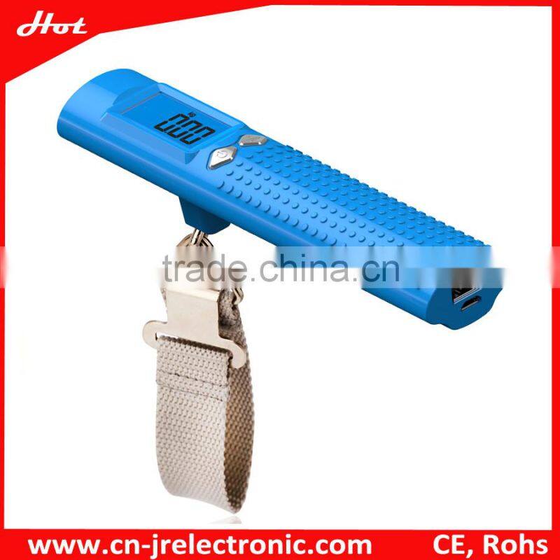 Multi-function usb travel charger with led flashlight and weighing scale