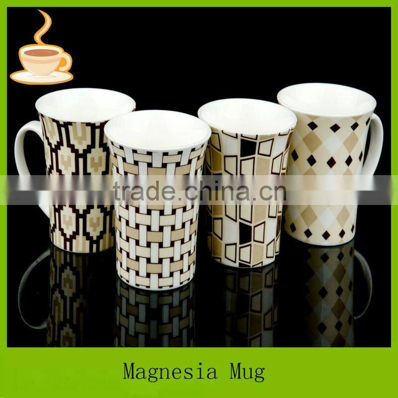 customized logo double handle ceramic mug