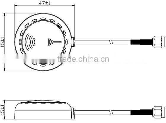 1575.42 MHz gps passive ceramic patch antenna for car marine positioning system
