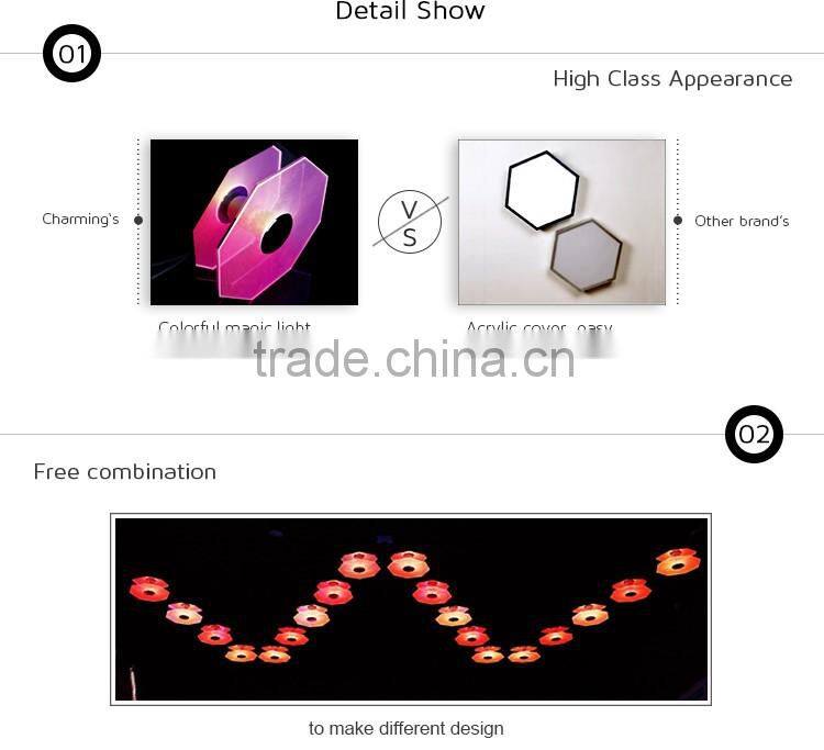 2016 hot modern led crystal chandelier led 3d crystal light