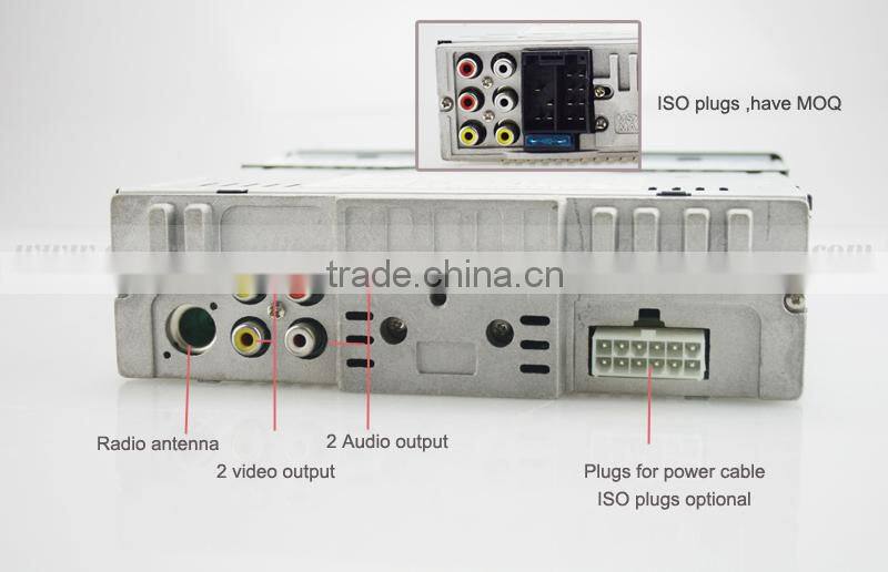 Hot sale single din car DVD player with aux in, fix/detachable panel optional