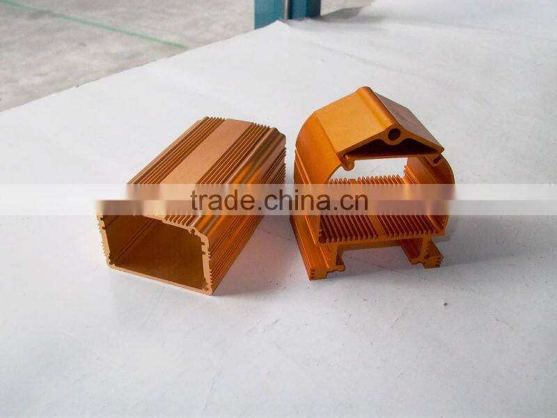Anodized aluminum profile for building materials