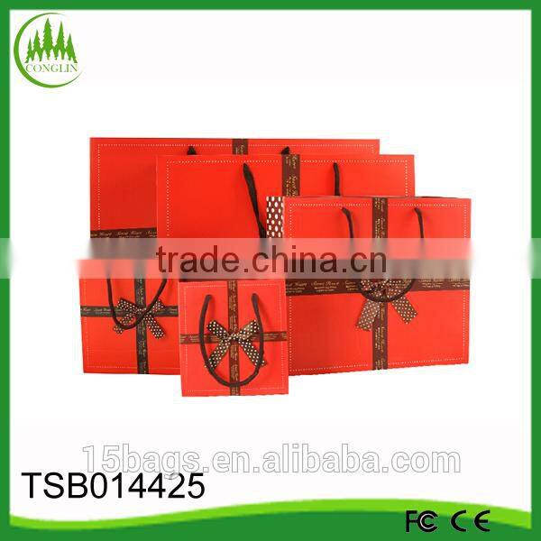 2014 China new product wholesale promotion Christmas paper gift bag
