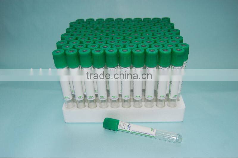 vacuum blood collection heparin tube