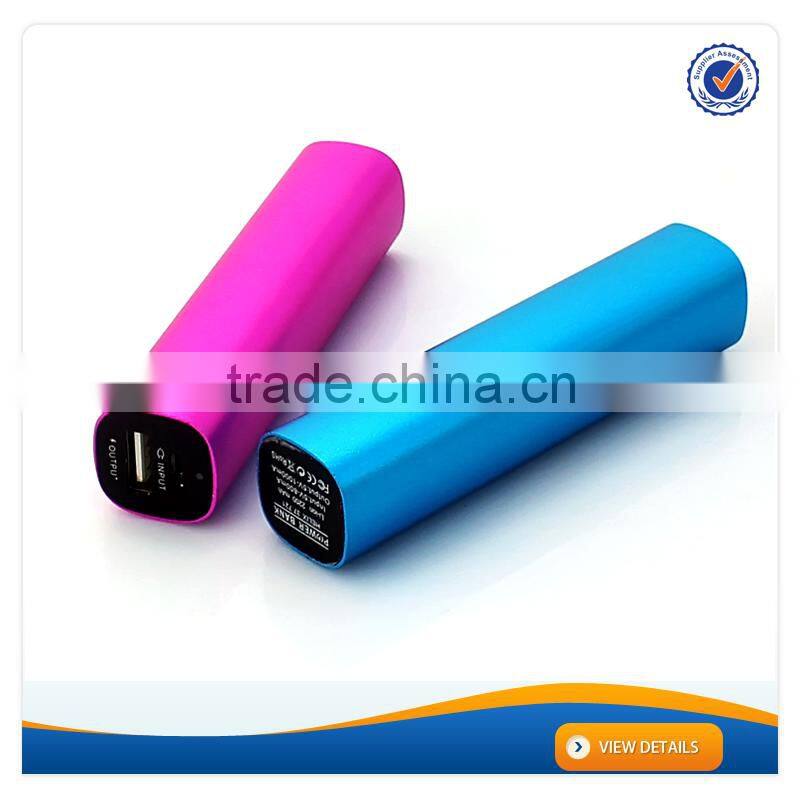 AWC317 Custom Logo Tube 18650 battery charger power bank 2600mah universal portable