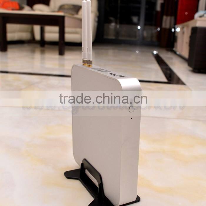 Fanless Mini PC Embedded Linux Openelec XBMC with Intel Celeron 1037U Dual Lan Port Car PC Windows 8 Industrial Vehicle PC