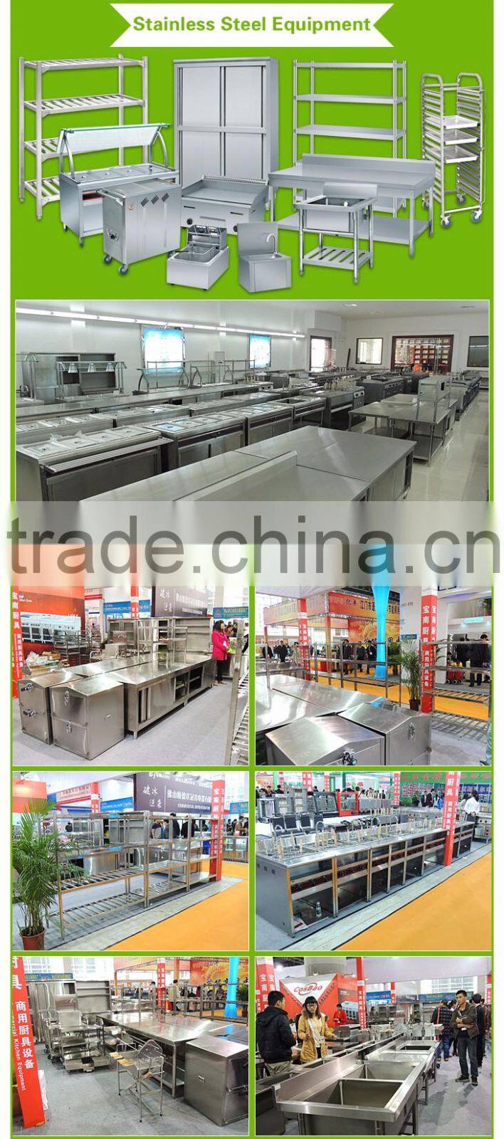 Luxury stainless steel gas lava rock grill /Commercial restaurant kitchen equipment