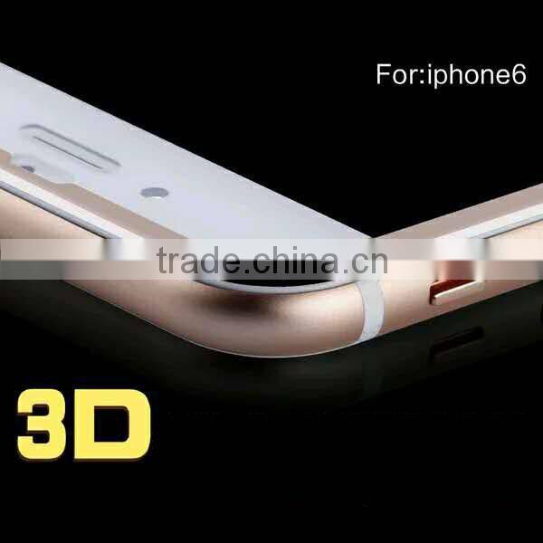 Big Sale Explision-proof 3D silicone tempered glass screen protector for iphone