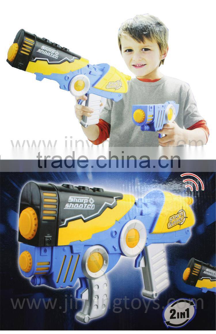 Hot toy machine rocket toy gun with music plastic ABS with EN71