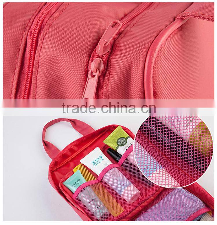 2014 NEW! Dual zippers pouch organizer for clothes and cosmetics