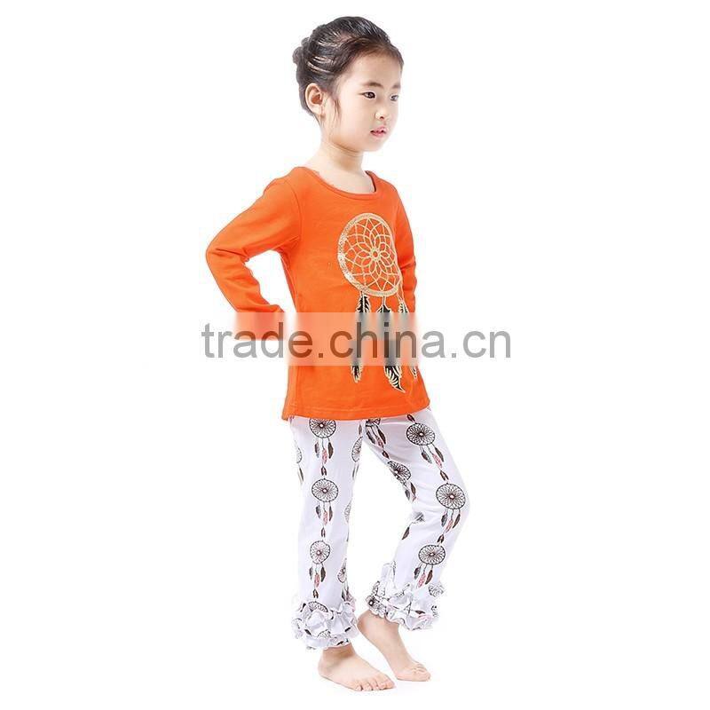 orange kids clothes children girls boutique clothing girls frock patterns childrens boutique top and pants ruffle outfit