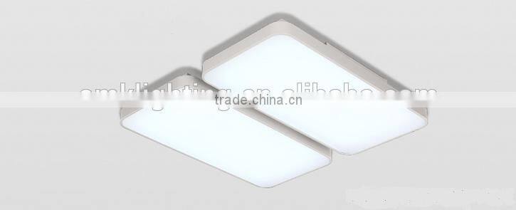 60w+60w retangular black room light