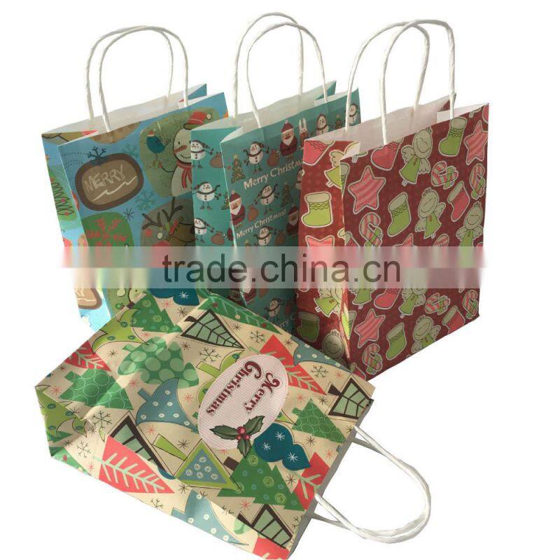 christmas kraft paper bag