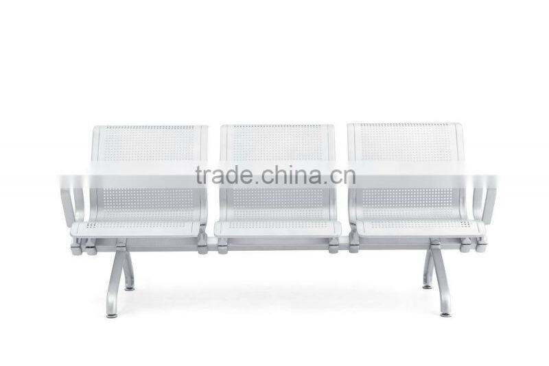 Commerical price silver aluminium waiting chair