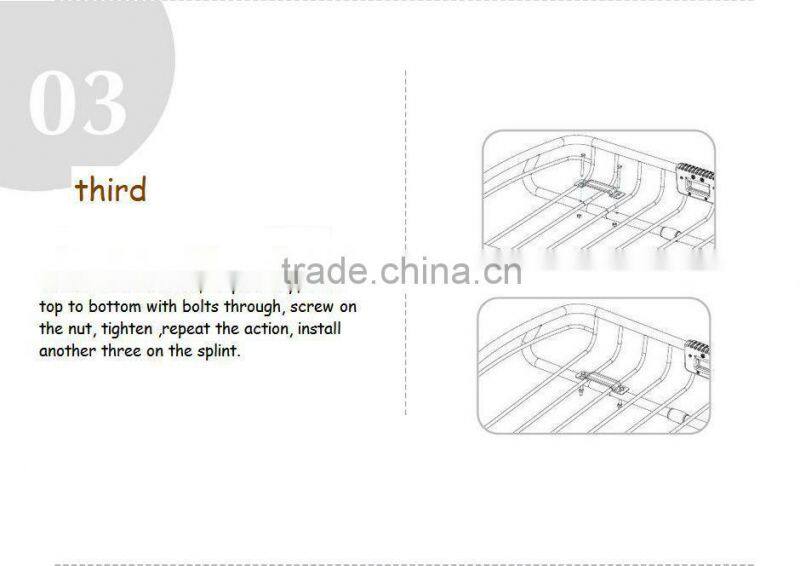 Universal aluminum car roof rack rail crossbars for SUV with lock