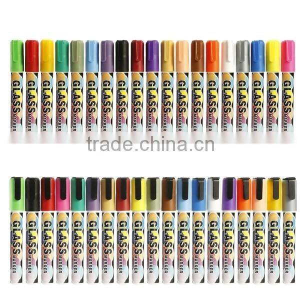 Bullet And Chisel Nib Dry-Erase & Wet-Erase liquid marker pen