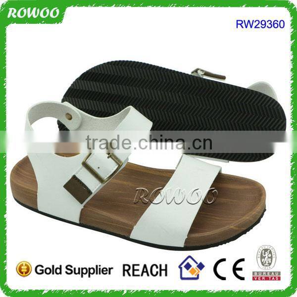 Easy Walking White Beach Flat Flip Flop Sandals