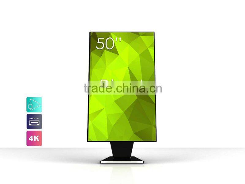 50 Inches Advertising Digital Signage Player Smart TV screen LED Advertising Display Kisok Player