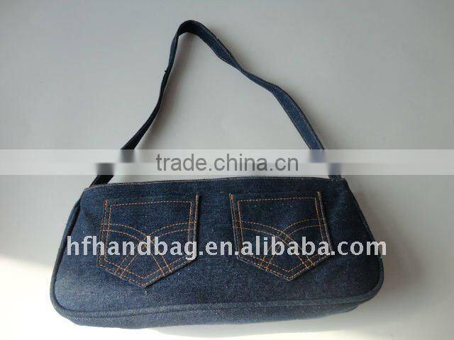 Denim ladies' fashion handbag