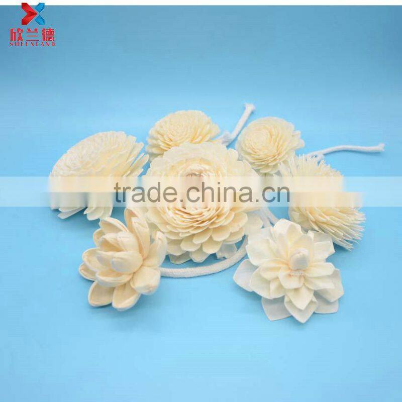 custom nice aroma sola flower with different shapes for air freshener reed diffuser