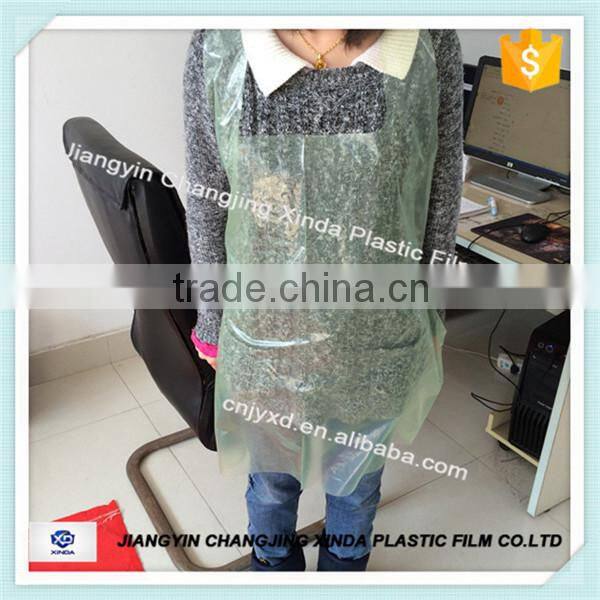 pe apron kitchen cooking plastic apron disposable factory