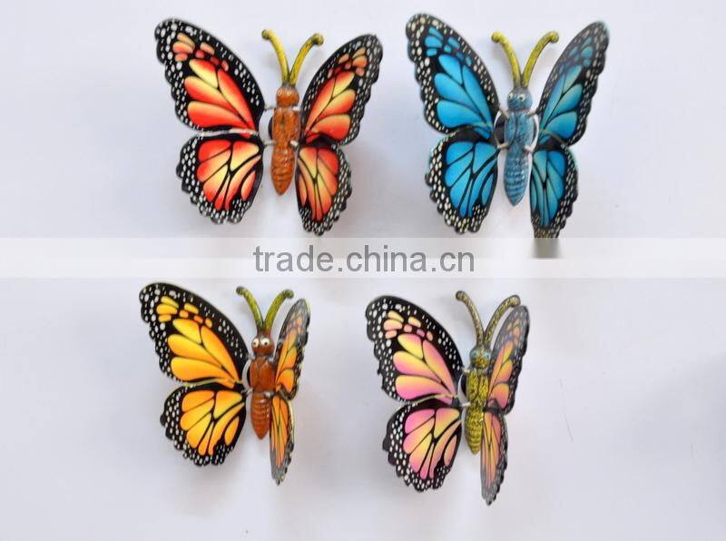 Wholesale 6 inch Plastic Butterfly 3D Design Personalized Fridge Magnets, Wedding Anniversary Gifts, Studio decorations