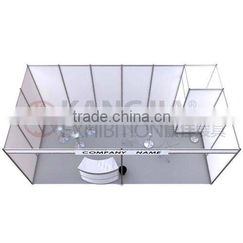 3mx6m custom fashion middle size exhibition booth and walls