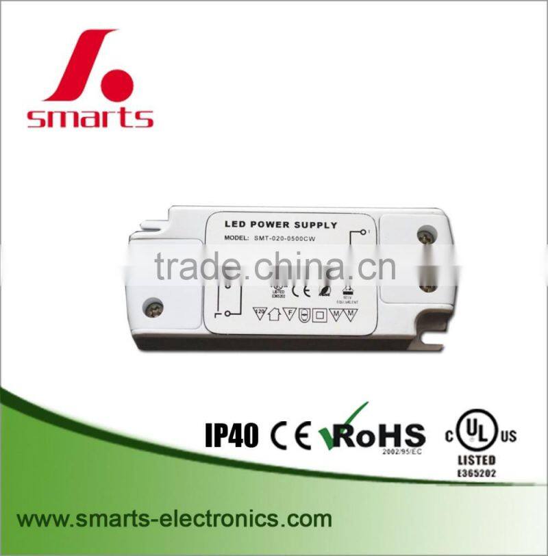 500ma 10w constant current led driver, led bulb driver