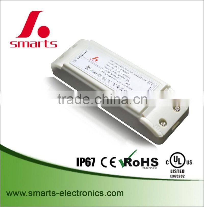 350ma 6w triac dimmable led power supply waterproof IP40
