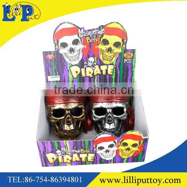 New glow in dark pirate mask toy with display box