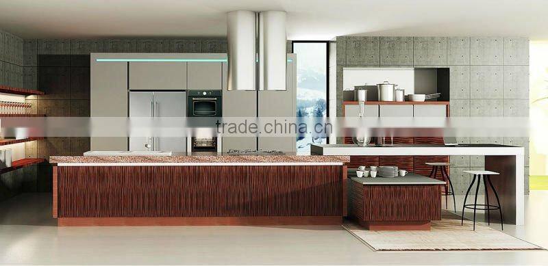 lacquer stainless steel kitchen cabinet-Z003
