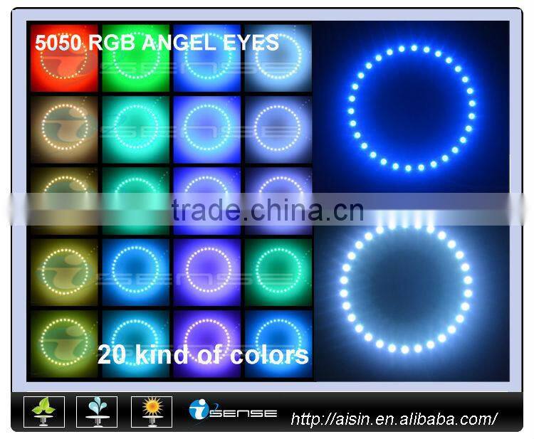 12V/24V 40mm -160mm Car led headlight led angel eye halo rings