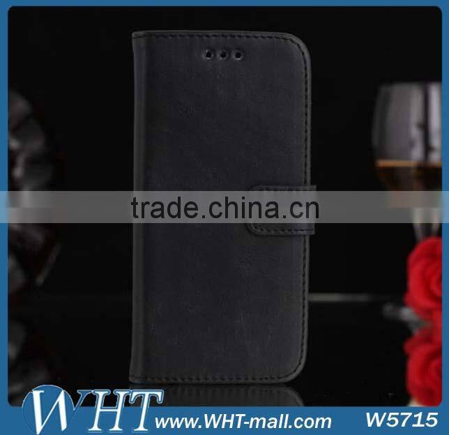 Luxury Mobile Card Holder Wallet Leather Flip Case for HTC One M8 Mini