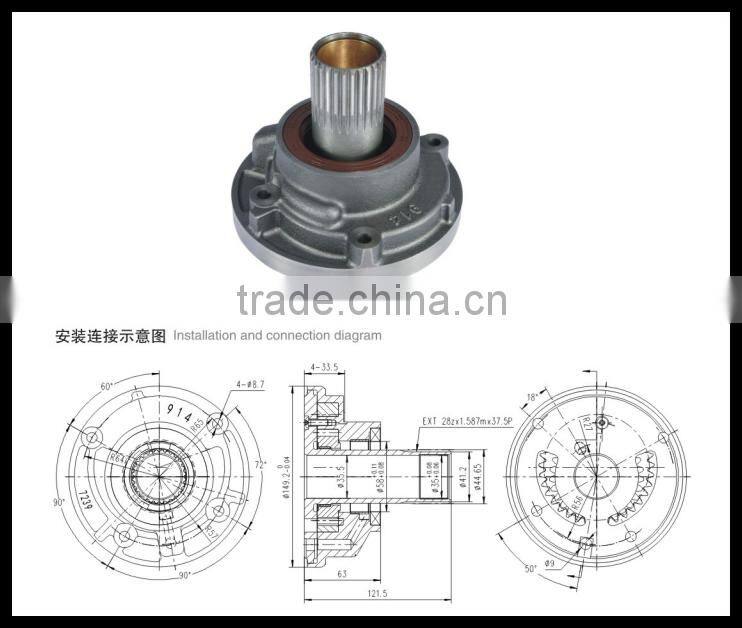 914 backhoe forklift Transmission pump high quality hydraulic charging pump