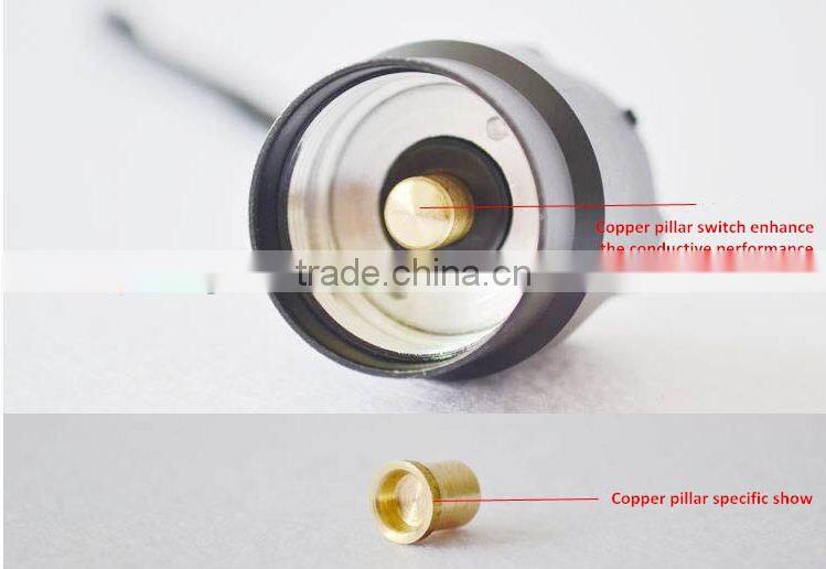 Five-speed police zoom powerful rechargeable LED Tactical LED Flashlight