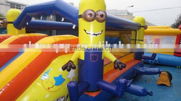 2015 inflatable Minions bouncer combo/ inflatable castle slide