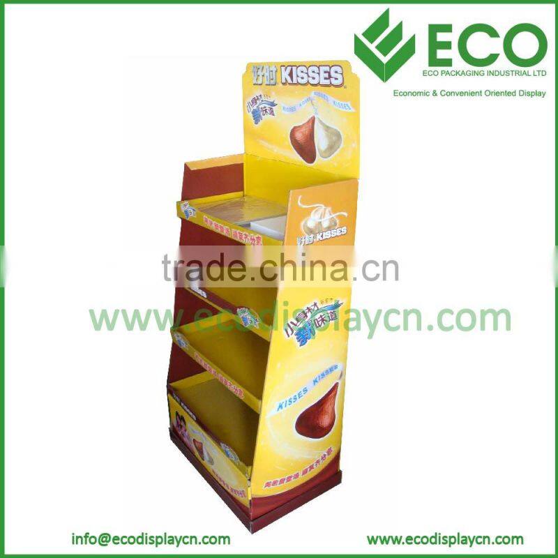 four shelves cardboard Shipper Display , corrugated rack for helminthic