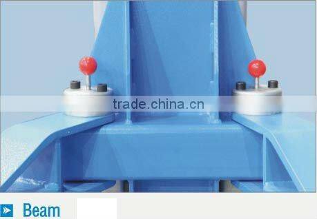 Two post or 2-post floor plate car lift