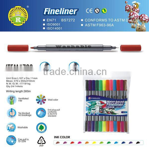 double sides water-based fineliner #703