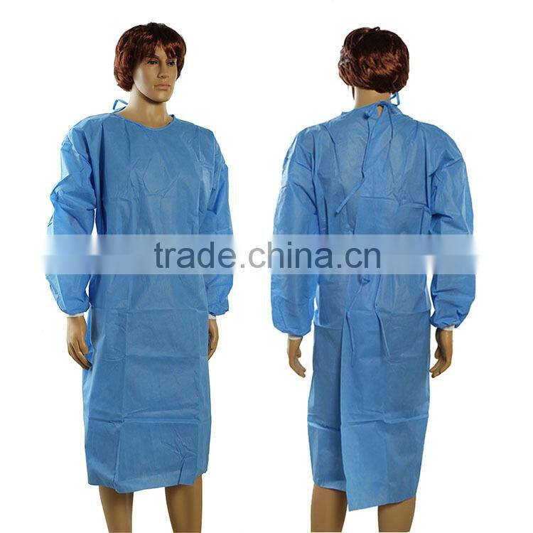 Good Quality SMS Non-woven Isolation Fold Sterile Surgical Gown
