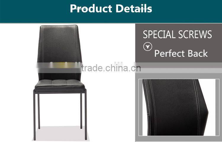 Z656-2 Modern Leather Metal Chair For Dining Room