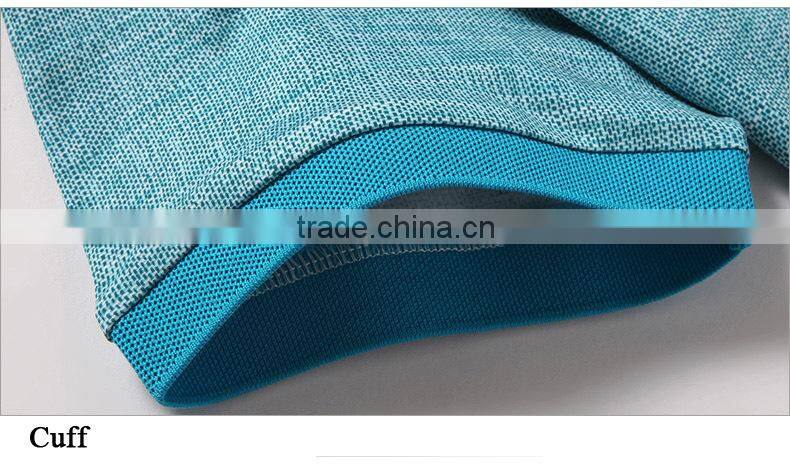 Linen Cotton Custom Fit Contrast Collar Men's Polo shirts