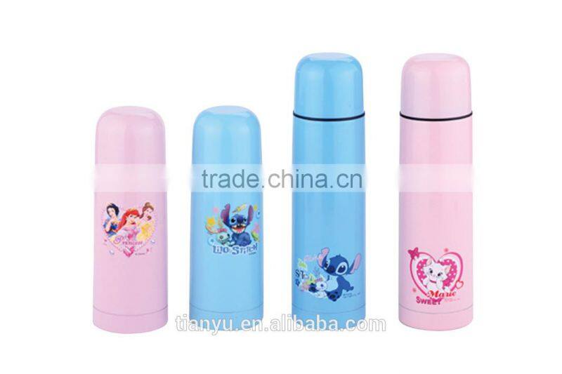 Logo printing stainlesss steel vacuum water bottle 350ml