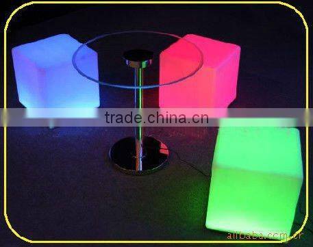 TOP Sale Color Changing Plastic Garden LED Chair