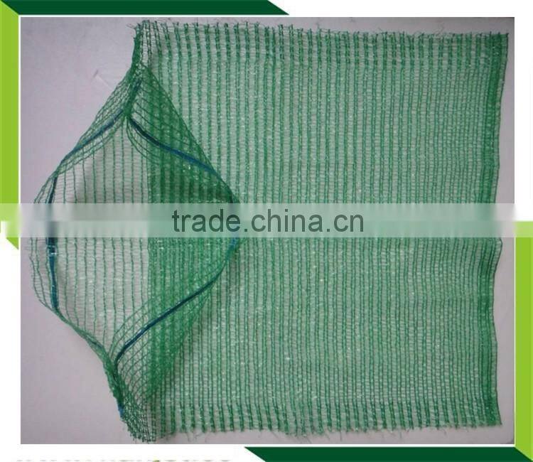 hdpe raschel knit mesh net bags raw material , wholesale drawstring bag PE raschel mesh net bags
