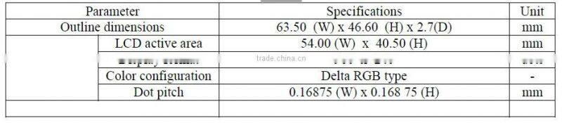 TFT2.7 inch 960 * 240 color screen