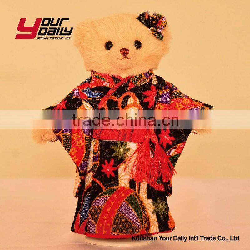 custom brown good quality plush teddy toy japanese bear